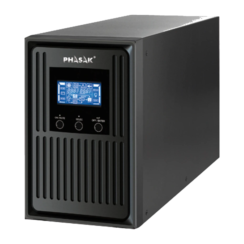 Phasak Conqueror Pro Online PH 8030 3000VA 2700W Beige 3 prises Onduleur