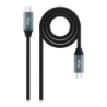 Câble Nanocable 10.01.4303 USB 3.2 Gen 2x2 USB-C/M-USB-C/M 3m Noir/Gris