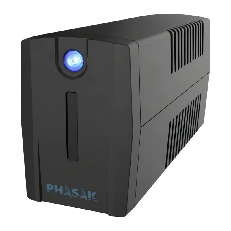 Phasak Ottima PH 7266 Ligne Interactive 660VA 380W Noir 2 prises Onduleur