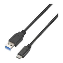Câble AISENS A107-0060 USB-A vers USB-C 3.2 Gen 2 1m USB Noir