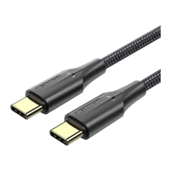 Câble Vention USB-C vers USB-C 2.0 3A 0,5 m Noir TAUB