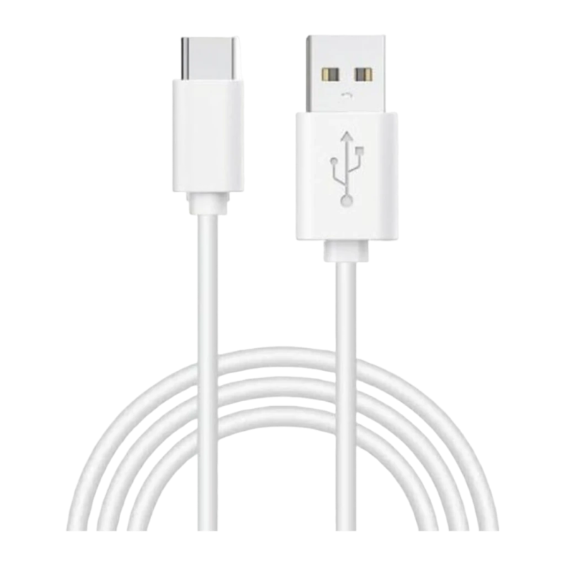 Câble USB COOL Accesorios USB-A vers USB-C 1,2 m 2,4A Blanc