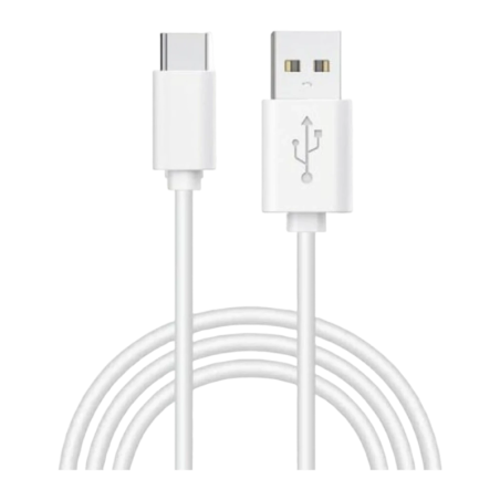 Câble USB COOL Accesorios USB-A vers USB-C 1,2 m 2,4A Blanc