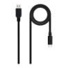 Câble Nanocable USB-C vers USB-A USB 2.0 2m 480Mbit/s Noir