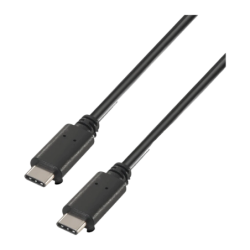 Câble AISENS A107-0056 USB 2.0 480Mbps USB-C vers USB-C 1m Noir
