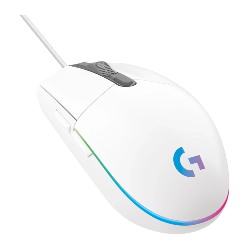 Logitech G203 Lightsync 8000 DPI RGB Blanc 6 boutons 85 g Souris gaming