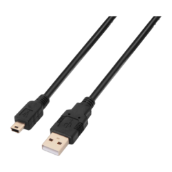 Câble AISENS A101-0023 USB-A vers Mini-USB-B 0,5 m USB 2.0 Noir