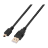 Câble AISENS A101-0023 USB-A vers Mini-USB-B 0,5 m USB 2.0 Noir