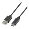 Câble AISENS A107-0052 USB-A vers USB-C USB 2.0 3A 2m Noir