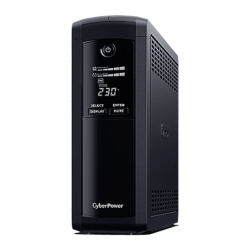 CyberPower Systems VP1200ELCD Ligne Interactive Noir 720W 5 prises Onduleur