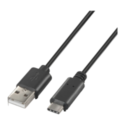 Câble USB AISENS A107-0051 USB-A vers USB-C 1m Noir