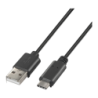 Câble USB AISENS A107-0051 USB-A vers USB-C 1m Noir