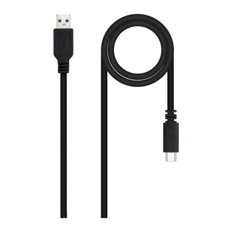Câble Nanocable USB 2.0 USB-C vers USB-A 1m 3A 480Mbit/s Noir