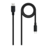 Câble Nanocable USB 2.0 USB-C vers USB-A 1m 3A 480Mbit/s Noir