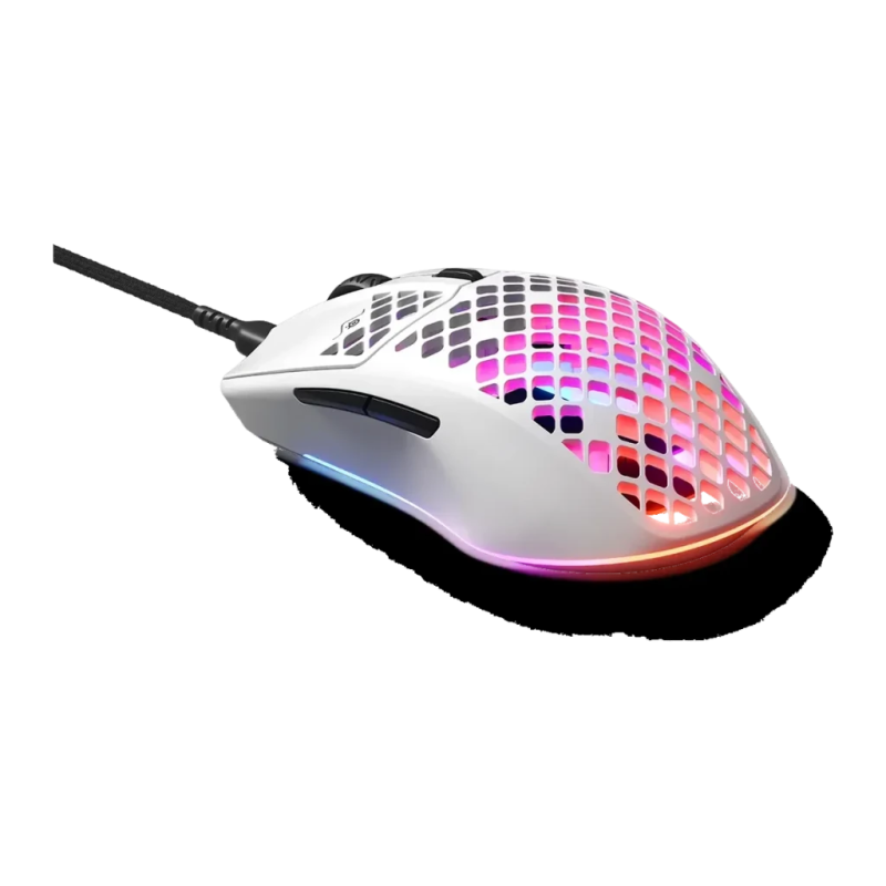 SteelSeries Aerox 3 (2022) Snow 8500 DPI RGB Blanc 6 boutons USB 59 g Souris gaming