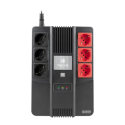 NGS Fortress Bunker 600VA 350W Standby Noir 6 prises Onduleur