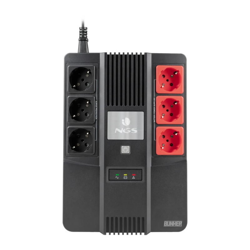 NGS Fortress Bunker 600VA 350W Standby Noir 6 prises Onduleur