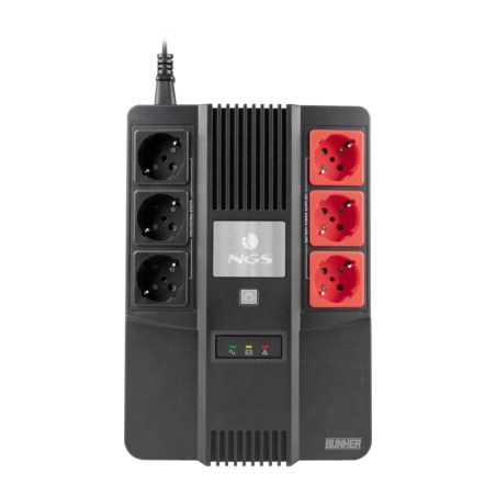 NGS Fortress Bunker 600VA 350W Standby Noir 6 prises Onduleur
