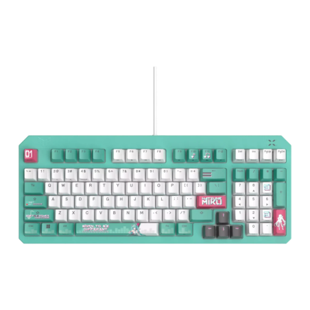 ASUS TUF Gaming K3 Gen II Hatsune Miku Edition Switch Optomécanique Turquoise RGB 96% Clavier