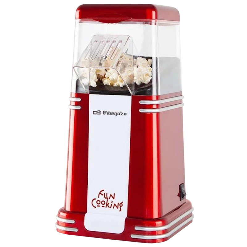 Orbegozo PA 4350 Vintage Rouge/Blanc 1200W Machine à pop-corn