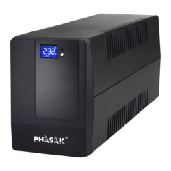 Phasak Essential Interactif 2000VA 1200W Noir PH 9420 4 prises LCD Onduleur