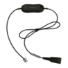 Câble casque Jabra GN1221 Sound Limiter QD vers RJ-9 0,8 m Noir