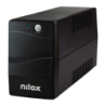 Nilox NXGCLI6001X5V2 Ligne Interactive 600VA 420W Noir 2 prises Onduleur