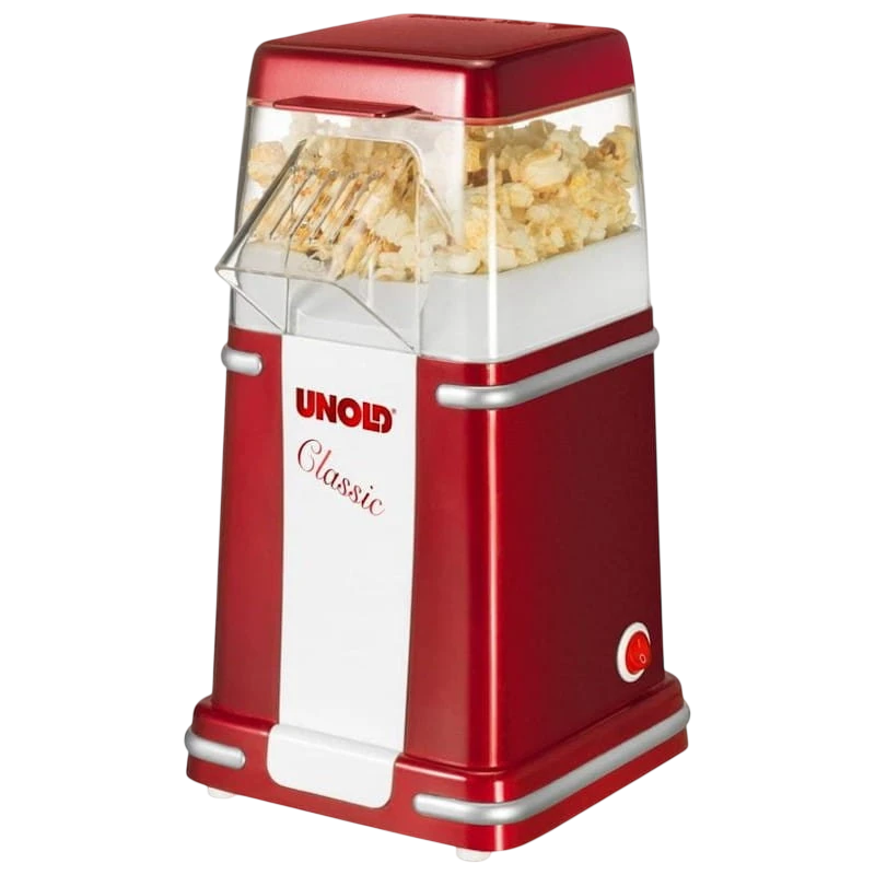 Unold Classic Rouge/Argent/Blanc 900W Machine à pop-corn