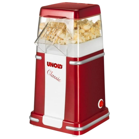 Unold Classic Rouge/Argent/Blanc 900W Machine à pop-corn