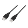 Câble prolongateur USB AISENS A101-0015 USB-A Mâle vers USB-A Femelle Noir