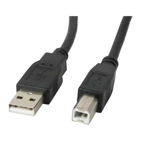 Câble USB Lanberg USB-A 2.0 vers USB-B Mâle/Mâle 5 m Noir
