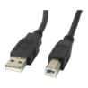 Câble USB Lanberg USB-A 2.0 vers USB-B Mâle/Mâle 5 m Noir