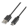Câble USB AISENS A107-0050 USB-A vers USB-C 0,5 m Noir