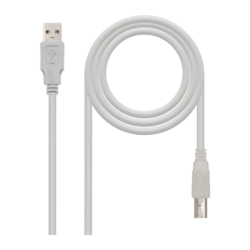 Câble Nanocable USB 2.0 Type A/M-B/M Imprimante 1,8 m Beige