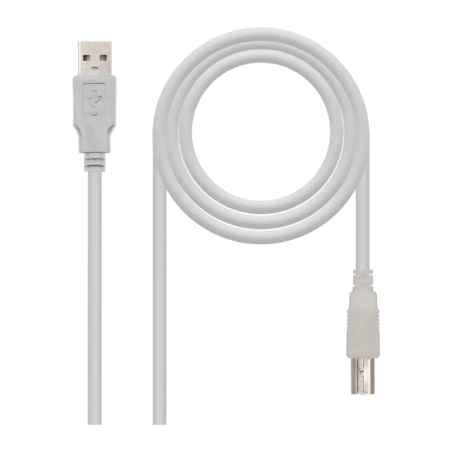 Câble Nanocable USB 2.0 Type A/M-B/M Imprimante 1,8 m Beige