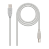 Câble Nanocable USB 2.0 Type A/M-B/M Imprimante 1,8 m Beige