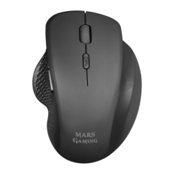 Mars Gaming MMWERGO 3200 DPI Main Droite Noir 6 boutons 2,4GHz 78 g Souris sans fil ergonomique