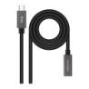 Nanocable Câble Rallonge USB-C 3.2 Gen2x2 20Gbps 4K/60Hz 0,5m Noir