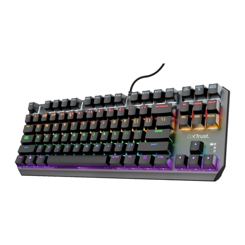 Trust GXT 834 Callaz TKL Outemu Rouge RGB Noir Clavier gaming mécanique