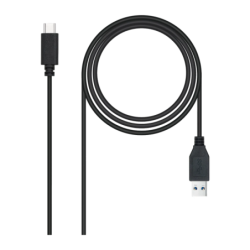 Câble USB Nanocable 3.1 Gen2 USB-C/USB-A 2m 3A 10Gbps Noir