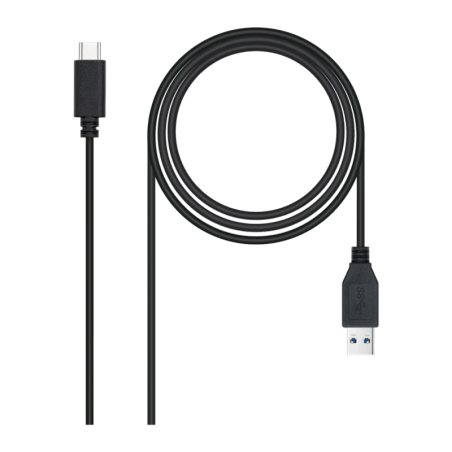 Câble USB Nanocable 3.1 Gen2 USB-C/USB-A 2m 3A 10Gbps Noir