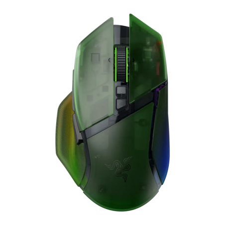 Razer Basilisk V3 Pro 35K Phantom Green Edition Vert 11 boutons 2,4GHz RGB 112 g Souris gaming sans fil