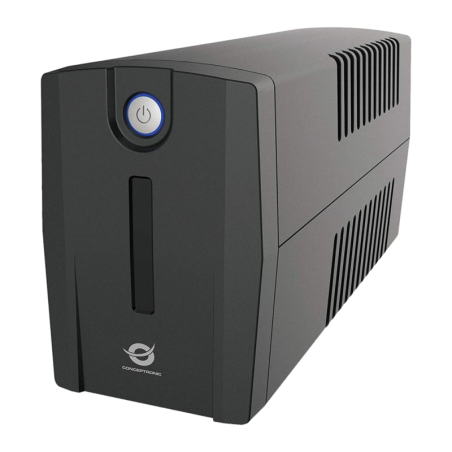 Conceptronic Zeus 02E Ligne Interactive 850VA 480W Noir 4 prises Onduleur