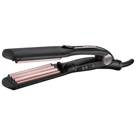 BaByliss The Crimper Noir/Rose 210°C céramique 10 températures Lisseur