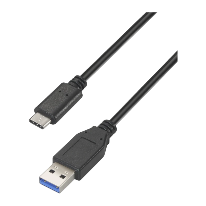 Câble AISENS USB 3.1 Gen 2 Type C vers USB A 1,5 m 10 Gbps 3 A Noir