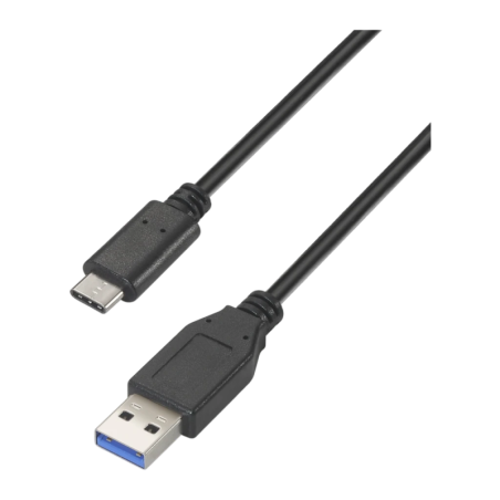 Câble AISENS USB 3.1 Gen 2 Type C vers USB A 1,5 m 10 Gbps 3 A Noir