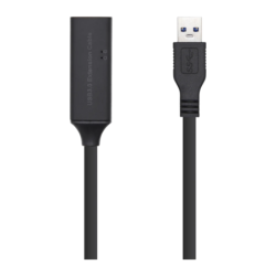 AISENS Câble USB 3.0 avec Amplificateur Type A Mâle/Femelle 15m Noir