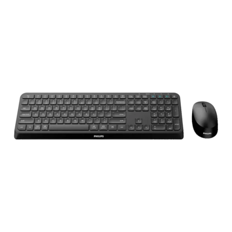 Philips 4000 Series RF + Bluetooth 5.0 QWERTY Anglais Noir SPT6407B Clavier et souris sans fil