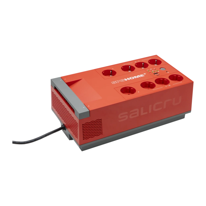 Salicru SPS 850 HOME+ Ligne Interactive 850VA 480W Rouge 8 prises Onduleur