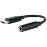 Nanocable Audio USB-C vers Jack 3,5 Noir 11cm Câble adaptateur
